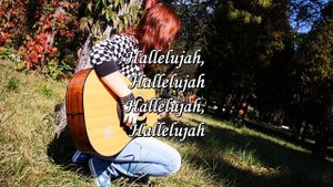 Hallelujah - Acoustic Guitar Karaoke Instrumental + Lyrics (Jeff Buckley/Alexandra Burke)