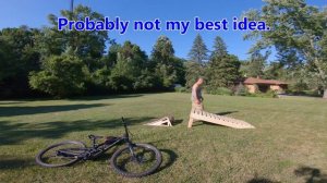 Small Time Backyard MTB Jump Practice