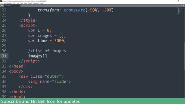 Image Carousel using html, css & javascript | csPoint web designing tutorials