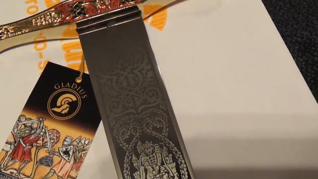 Меч Экскалибур короля Артура золотой, Excalibur Sword Gold , Art Gladius AG202