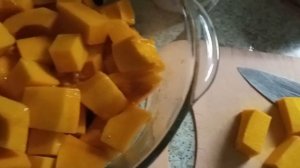 Тыква мускатная, самый простой рецепт. Зимняя еда из полезных овощей. Готовим своё с огорода