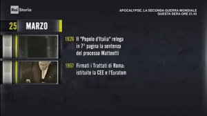 introduzione: Oggi è il 25 marzo, memorie e fatti del giorno // Il giorno e la Storia, puntata 2017