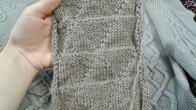 Узор _РОМБ_ спицами. ЧАСТЬ 1.Вязание спицами смотреть онлайн