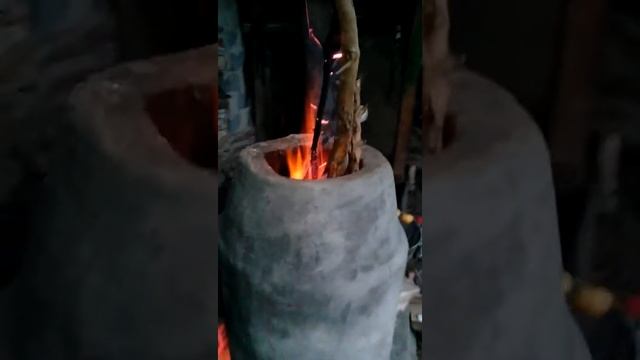 Самодельный тандыр. Испытание самодельного тандыра. смотреть онлайн
