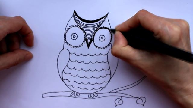 Уроки рисования. Как нарисовать Сову | Art School смотреть онлайн