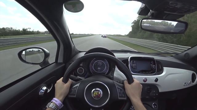 2018 Fiat 500C Abarth Driving Impressions - POV Lead/Follow Laps смотреть онлайн