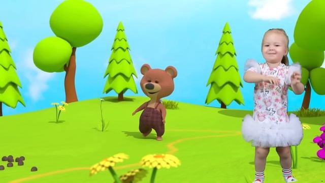 Poly kids. Мишка косолапый по лесу идет. Полина танцует под песню Мишка косолапый. Песни для детей.