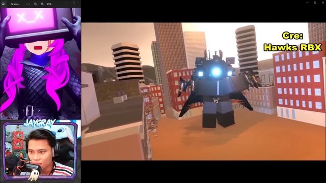 JAYGRAY ĐÃ KHÓC VÌ TITAN SPEAKER MAN HÀNG NHÁI NƯỚC MỸ*TITAN CAMERA, TV MAN VS SKIBIDI TOILET ROBLO смотреть онлайн