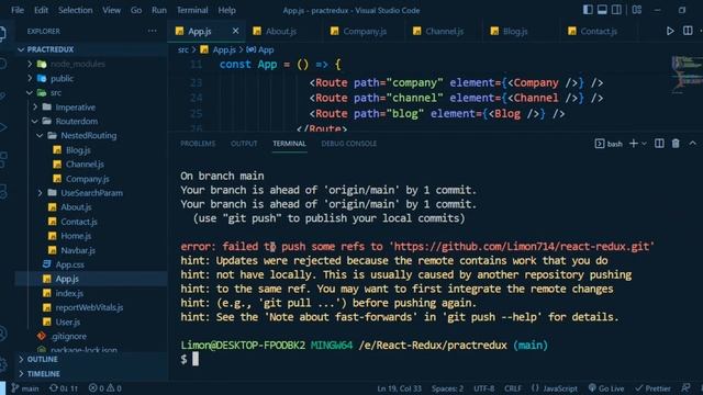 How to Fix error: failed to push some refs to 'Repo URL ' | Git Rebase | Bangla Tutorial смотреть онлайн