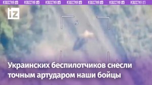 Украинских беспилотчиков поразили точным ударом наши артиллеристы / Известия