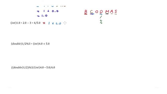 Arithmetic operations in Java, operator precedence - Computer Science