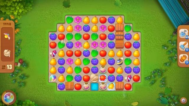 Gardenscapes. 1448 уровень. смотреть онлайн