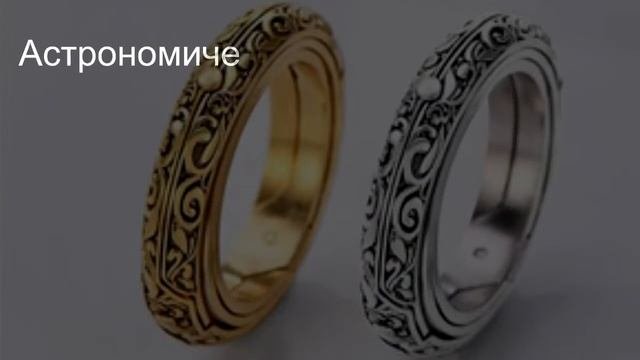 Кольцо сфера и кулон с проекцией.