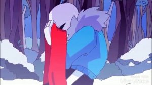 Анимация андертейл:Фриск против Санса