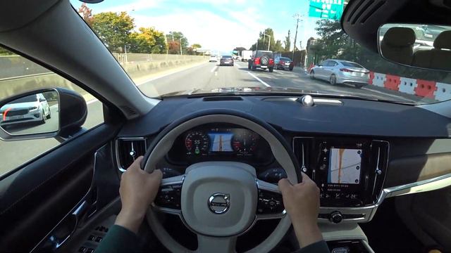 2021 Volvo S90 B5 POV test drive смотреть онлайн