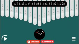 Greensleeves kalimba tabs , kalimba tutory , کالیمبا