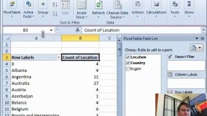 Excel - Count by Country: Episode 1333