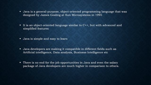 Why JAVA Programming | High Salary Package| Easy to Learn смотреть онлайн