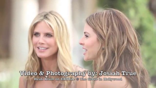 Heidi Klum Interviews on EXTRA! Tv Show at The Grove смотреть онлайн