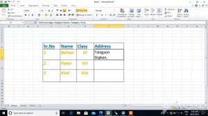 Std 6_6 Formatting in MS Excel 2010