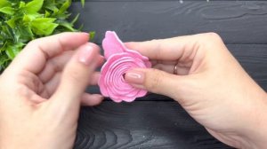 ?15 ИДЕЙ? Простые Цветы из фоамирана Flores de fomi