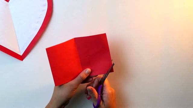 Открытка своими руками❤️СЕРДЦЕ #цветочкам
