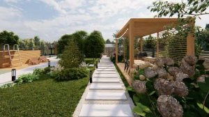 Ландшафтное проектирование участка 10 соток