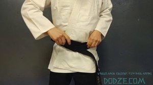 Как завязывать пояс для Айкидо. How tie belt for aikido.