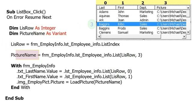 Excel VBA   Add or Change EMPLOYEE PICTURE or IMAGE on UserForm смотреть онлайн