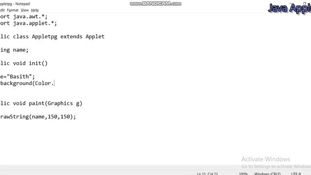 Java Applet sample program - part 1 @teqachannel5068 TEQA смотреть онлайн