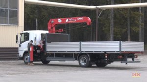 Isuzu FS бортовая платформа с КМУ UNIC V500