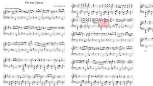 TANGO - POR UNA CABEZA Sheet music for Piano Solo