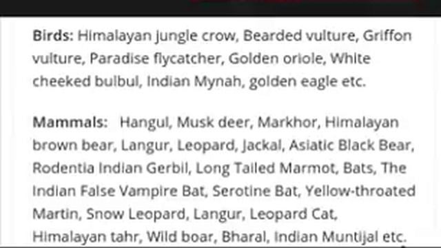 National Parks in Jammu Kashmir, #JKSSB, SSC, CGL EXAMS