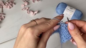 Классный узор спицами из лицевых и изнаночных