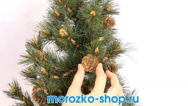 Искуственная елка ИЗЯЩНАЯ (хвоя леска), с шишками, 45 см, KAEMINGK 681145 смотреть онлайн