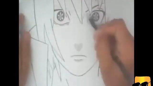 Как Рисовать Учиха Саске С Карандашом. смотреть онлайн
