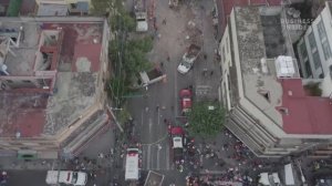 Последствие землетрясения в Мексике