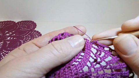 Салфетка крючком Анна. Третья часть. Крючок. Крючок для начинающих