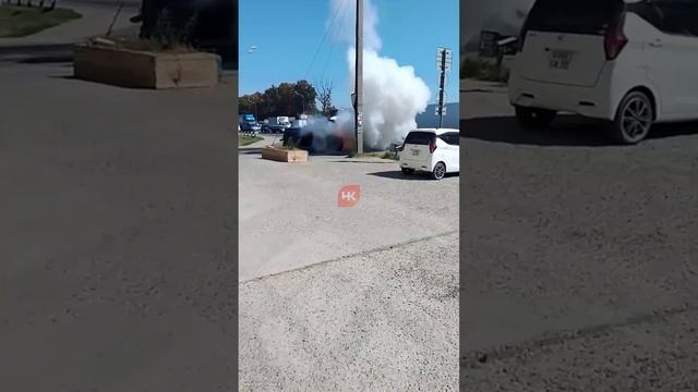 ? Сегодня на, 9 км Ростовского шоссе, сгорел микроавтобус.