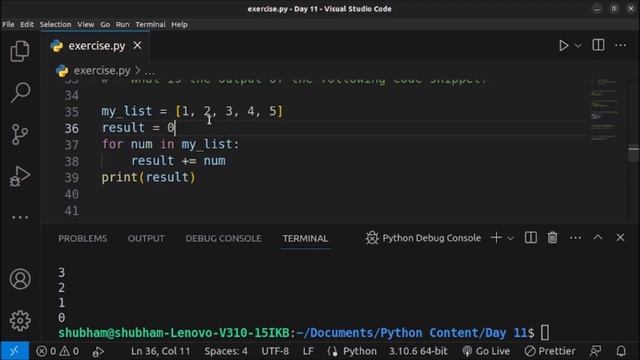 11. Exercise on List, Set, Tuple, Dictionary, Loops in Python - Python Beginner Boost