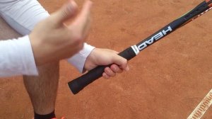 Теннис. Хватки при ударах слева.