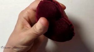 Изготовление Рождественской игрушки. Елочная игрушка "Бархатное сердце" Часть-1