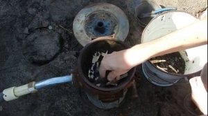 Турбо печь для обжига горной породы и плавки золота