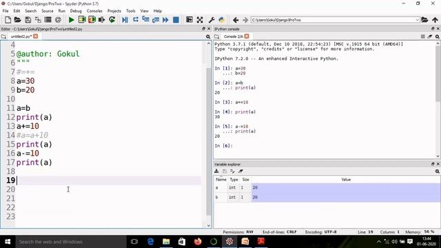#16| How to work Assignment Operators in Python | Shorthand operators in python