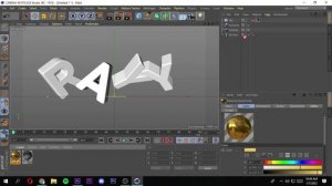 How to make 3d text without using 3d elements??? (with c4d)