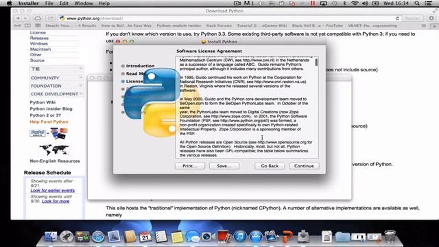 Install Python 2 on Mac