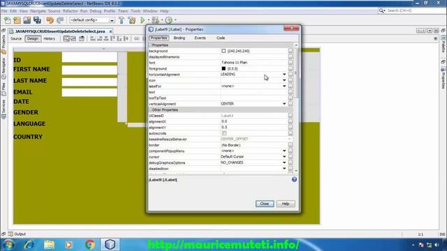 7. JAVA And MySQL (CRUD) Project - GUI - How To Change JLabel Background Color On JFrame Form смотреть онлайн