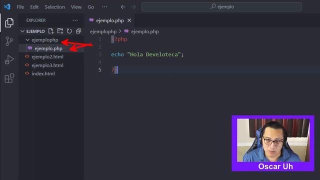 php con visual studio code