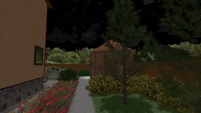 Компания "Гектар" - 3D-проект участка. Прогулка по саду.