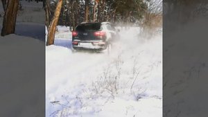 Sportage 3 Киа Спортейдж 3 Паджеро Спорт полный привод 4х4 много снега лес зима Павлоград 2018